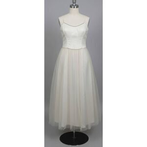 Vintage Gunne sax Jessica mc clintock womens small wedding ivory corset dress